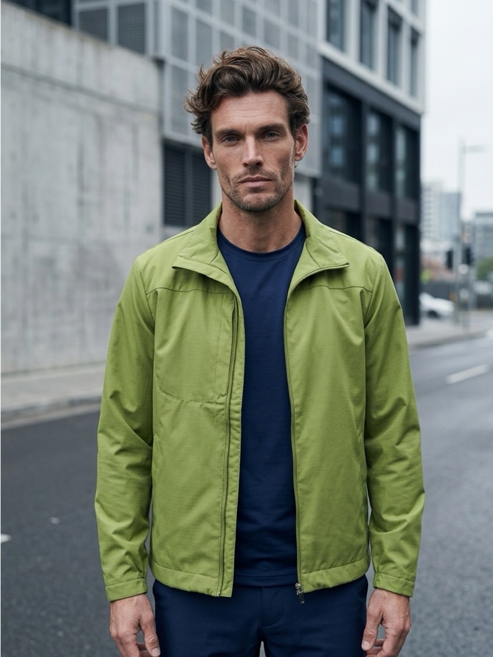 Ping Men's Lime Green Lightweight Windbreaker
